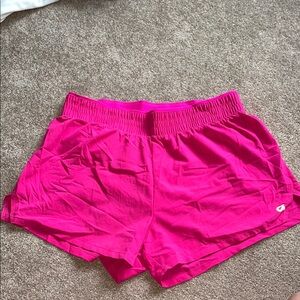 GAP 3-Inch Mid Rise Pink Athletic Shorts Lightweight Moisture-Wicking